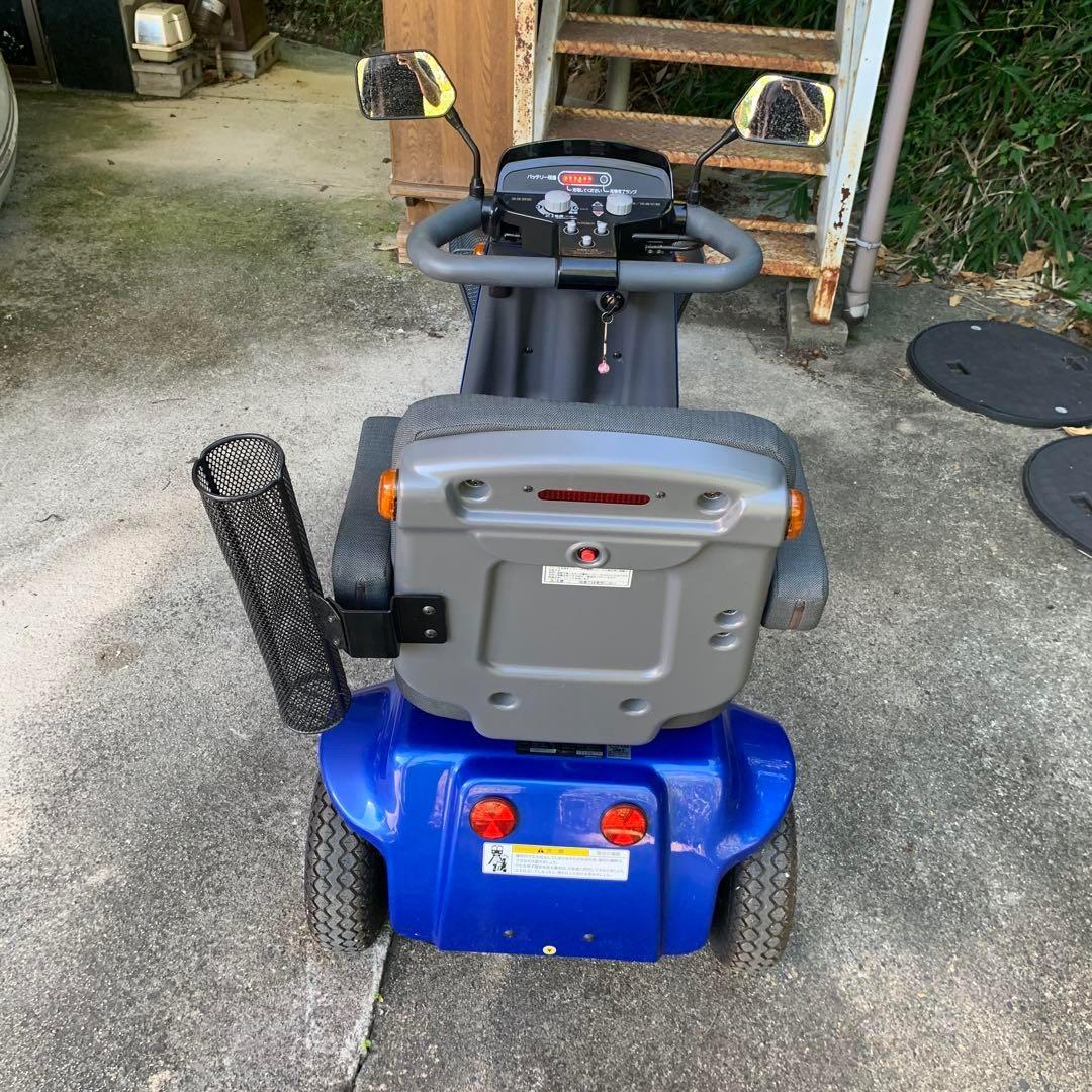 ☆動作良好FUKUSHIN SPX-1500 電動車椅子 青