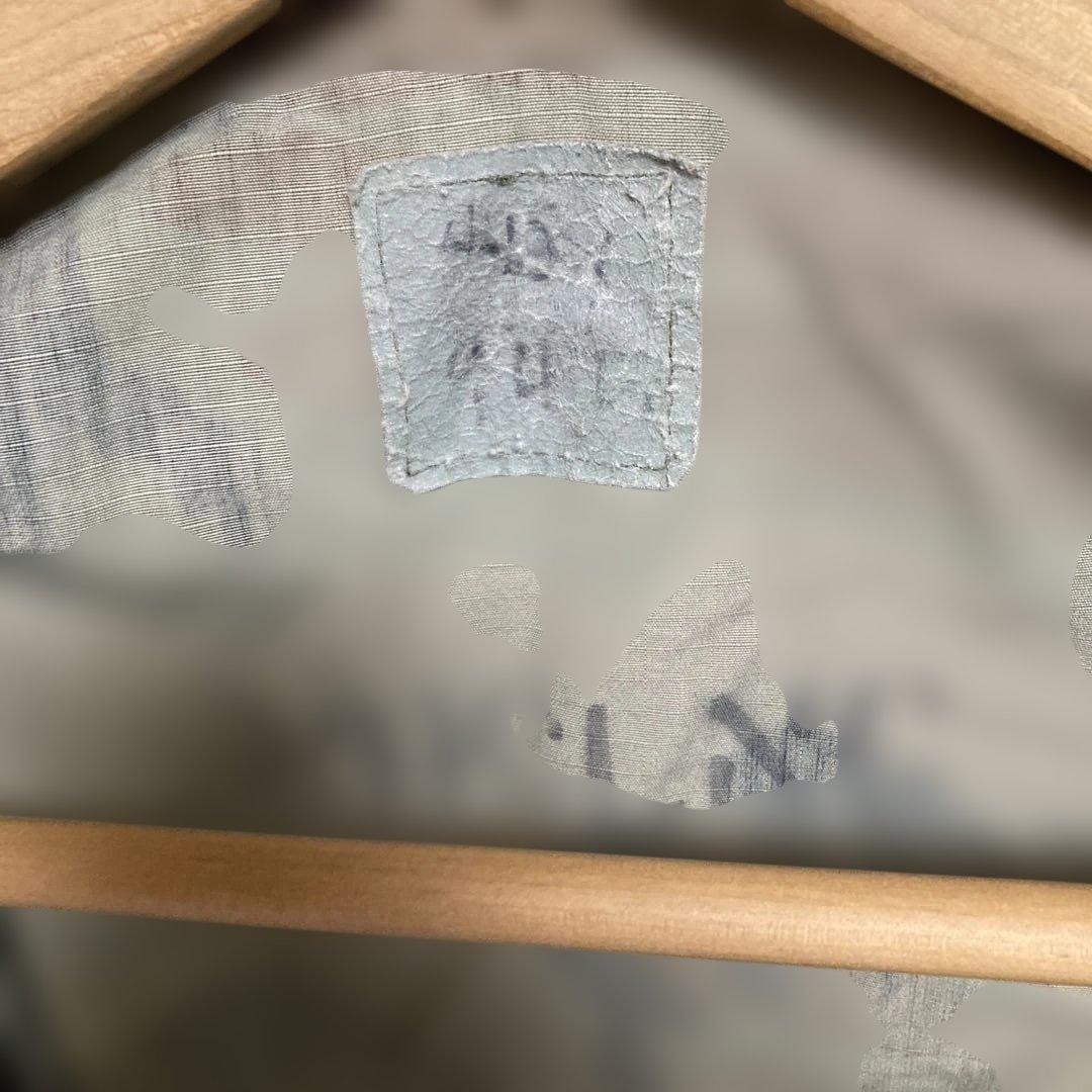 迷彩ジャケット WHITE刺繍　戦闘服　本物