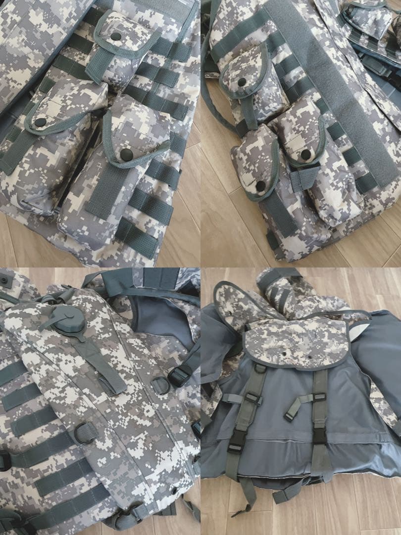 美品❗️PROPPER/ガンジャケット、ミリタリーベスト 厚手迷彩服　上セット