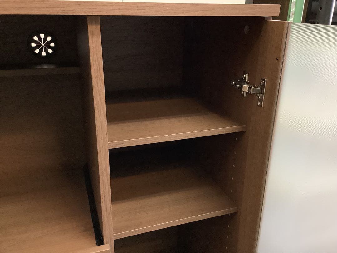 ニトリ　レンジ台(フォルムN RE9060G MBR）