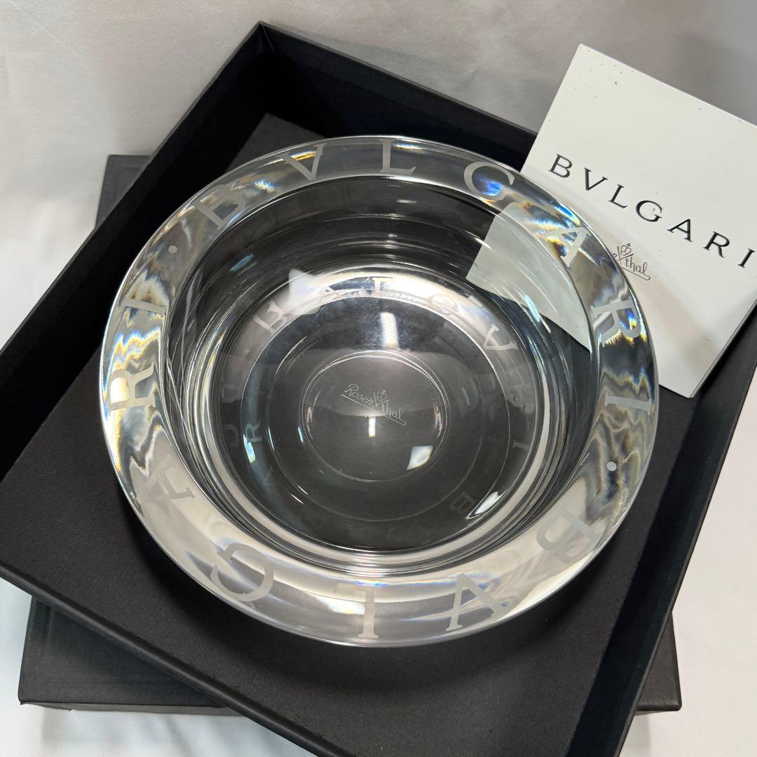 BVLGARI ブルガリ ローゼンタール クリスタル 灰皿 アッシュトレイ