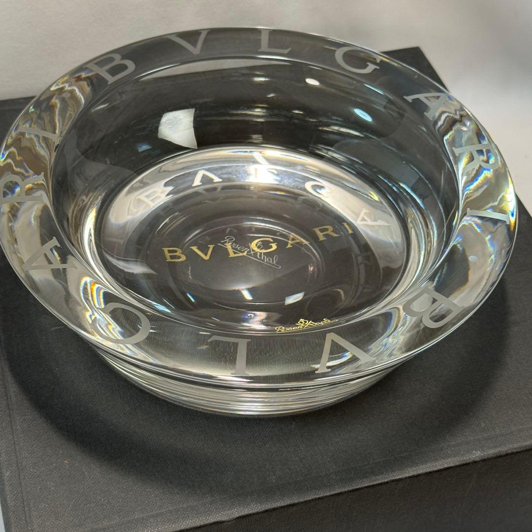 BVLGARI ブルガリ ローゼンタール クリスタル 灰皿 アッシュトレイ