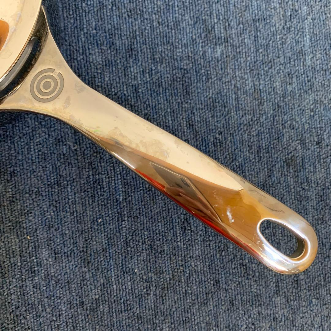 ル・クルーゼ ステンレス片手鍋　ソースパン 蓋つき　16㎝