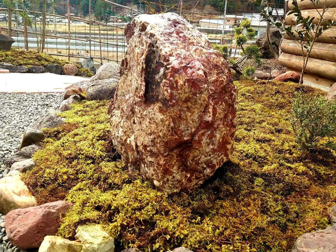 京都産 赤石 150～200kg 庭石 天然石 観賞石 大江山