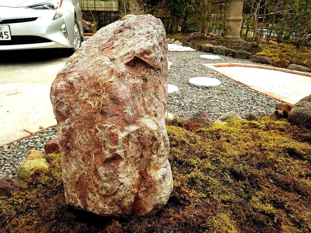 京都産 赤石 150～200kg 庭石 天然石 観賞石 大江山