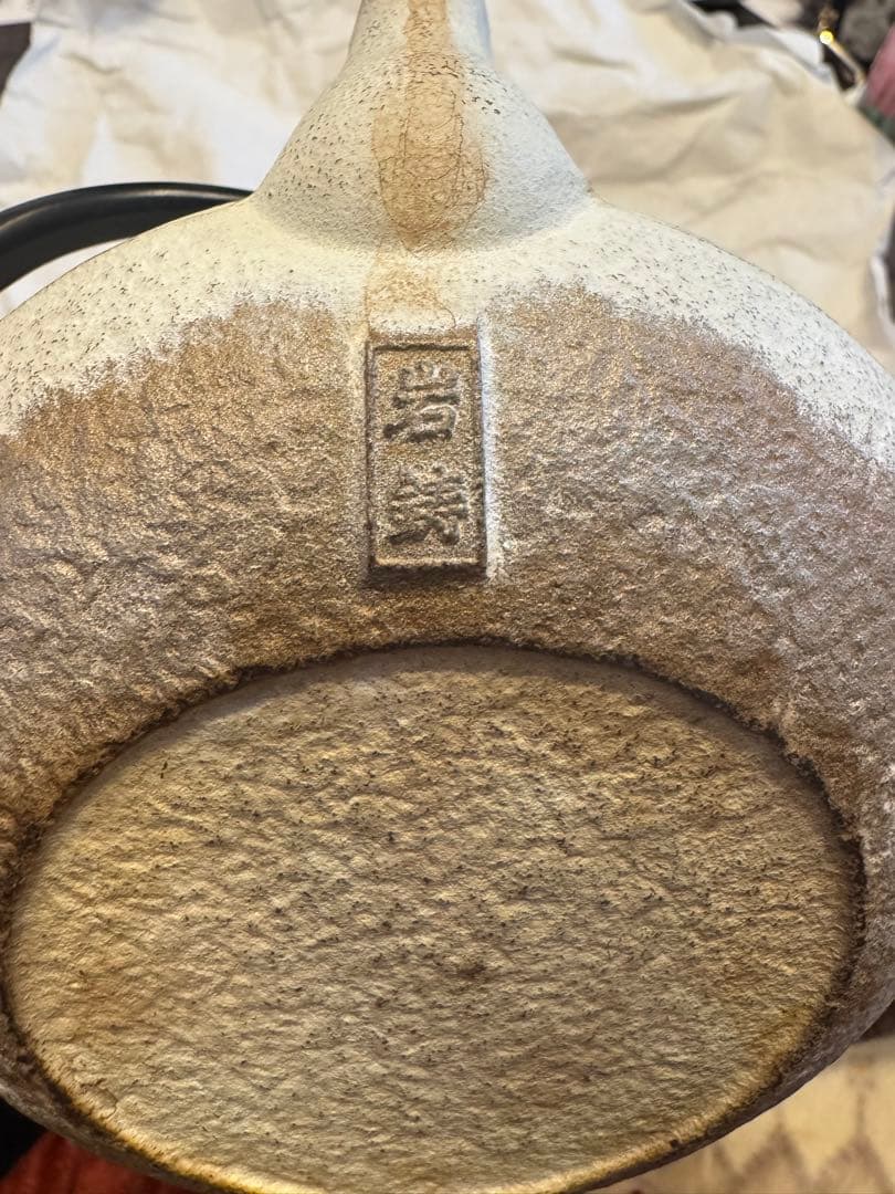 岩中鉄瓶 急須 ゴールド/ホワイト