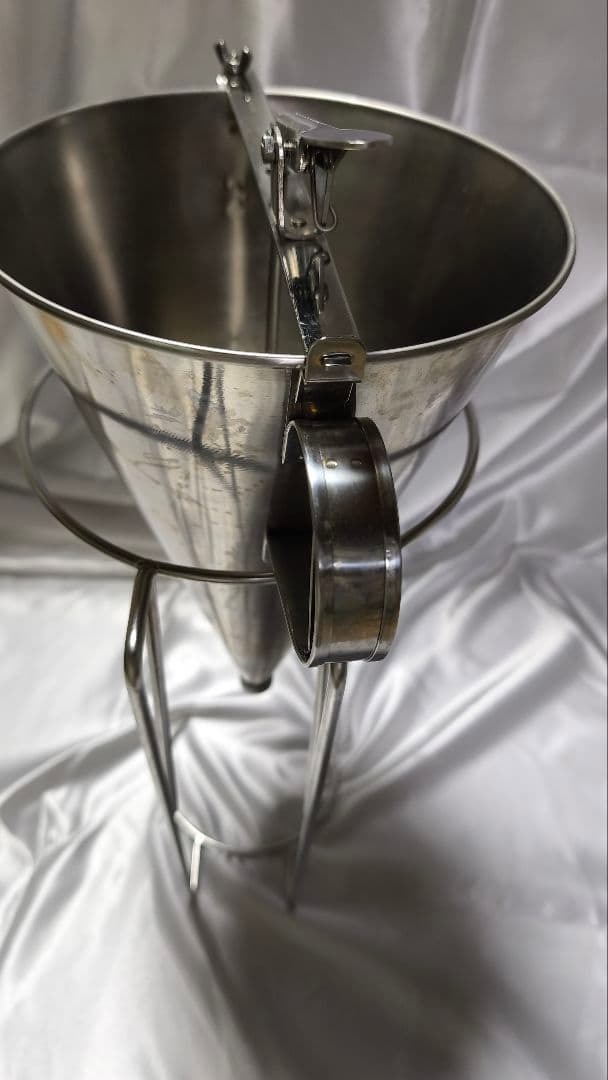 種おとし　ドロッパー　大　ステンレス　スタンド付