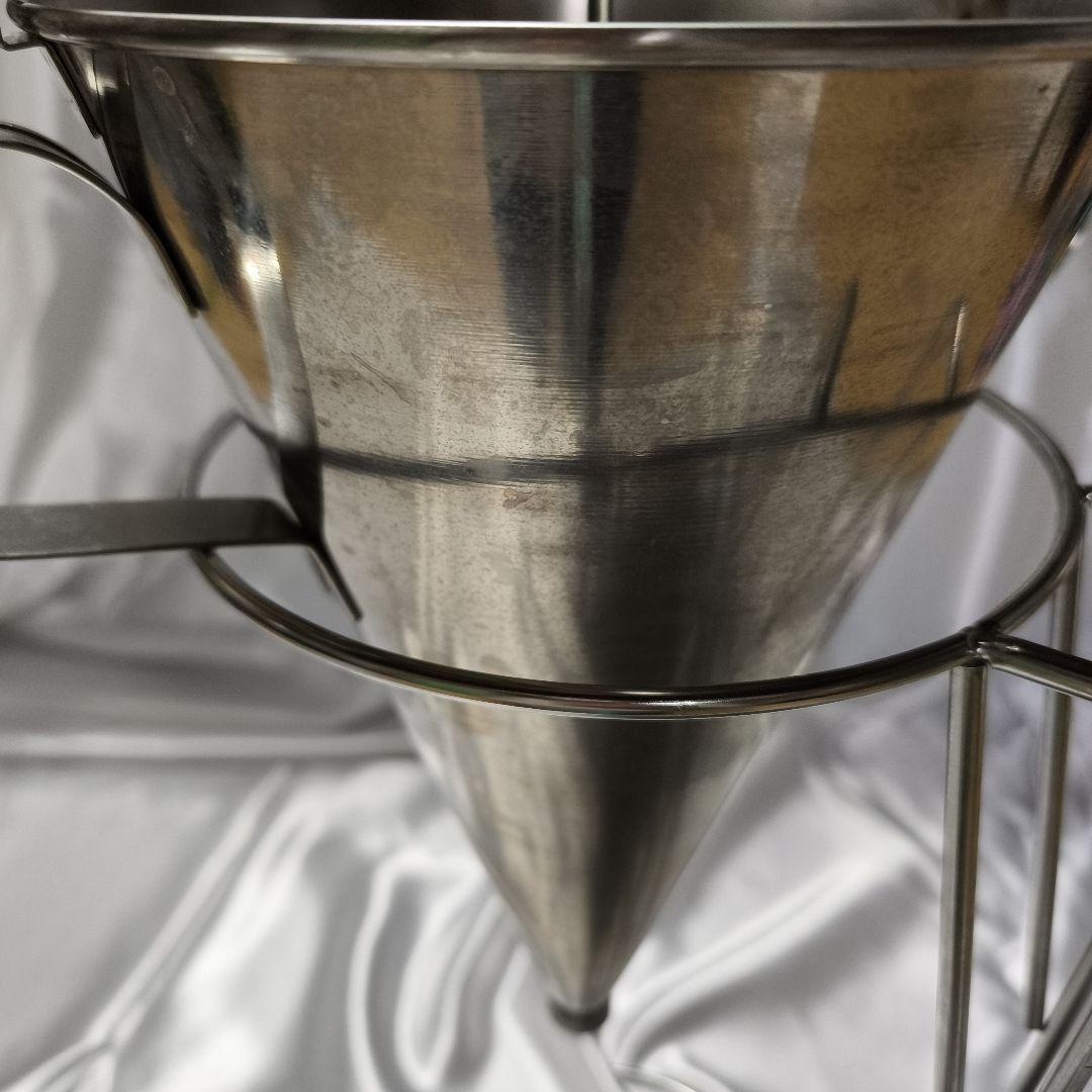 種おとし　ドロッパー　大　ステンレス　スタンド付