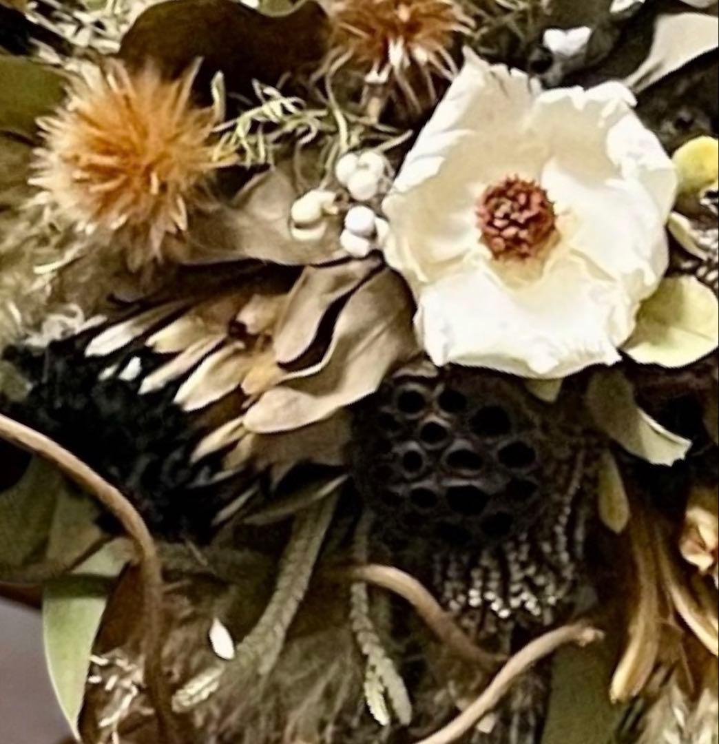 確認ページ] ネイティブドライフラワー横長スワッグ 大型サイズ60