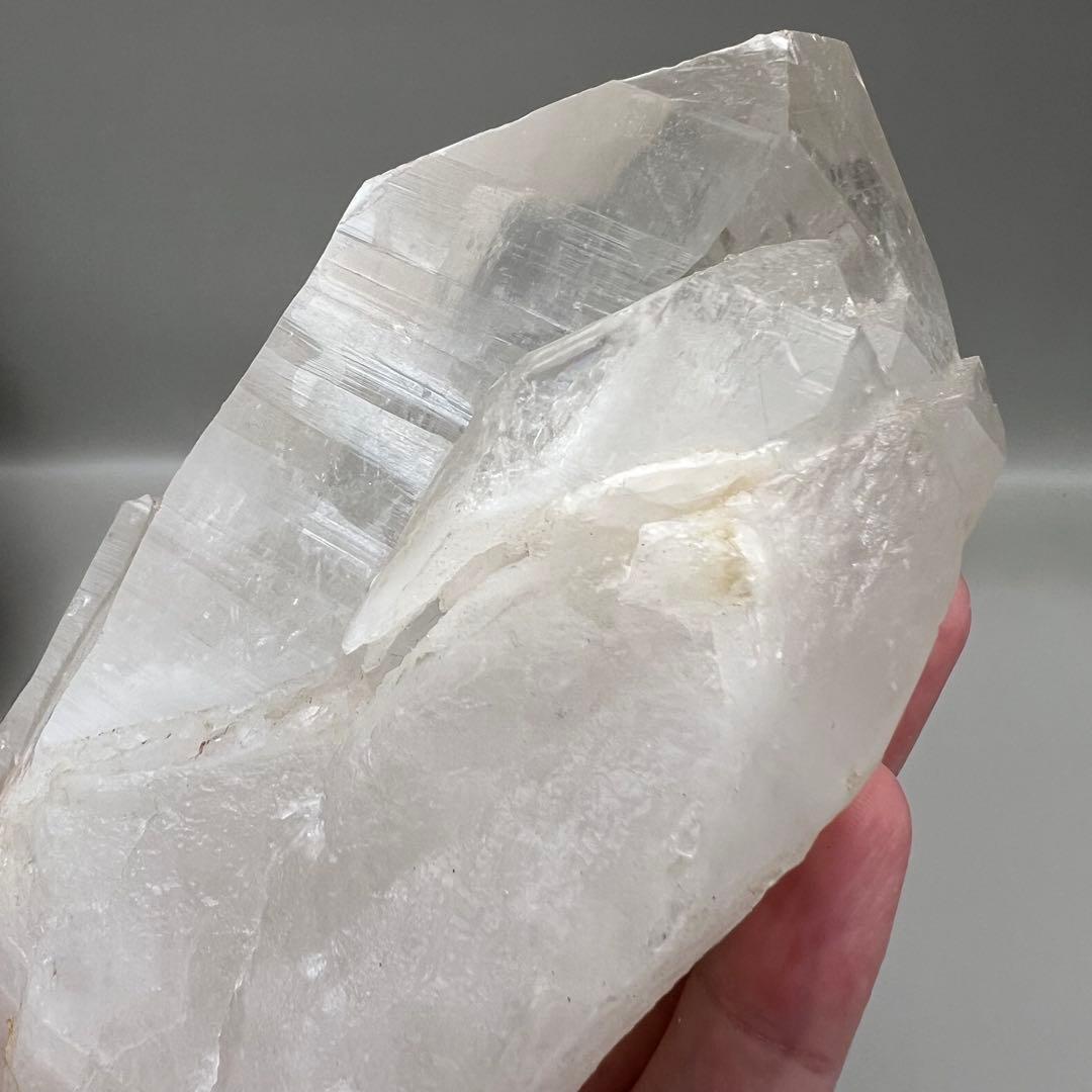 （m13）マニカラン水晶マスタークリスタル虹レムリアンリッジ大型単結晶