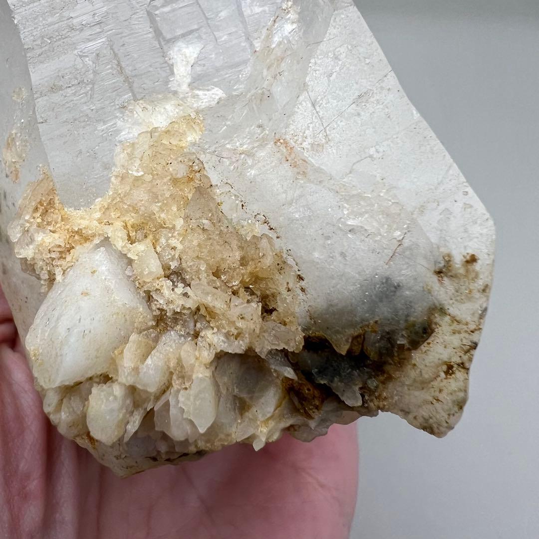 （m13）マニカラン水晶マスタークリスタル虹レムリアンリッジ大型単結晶