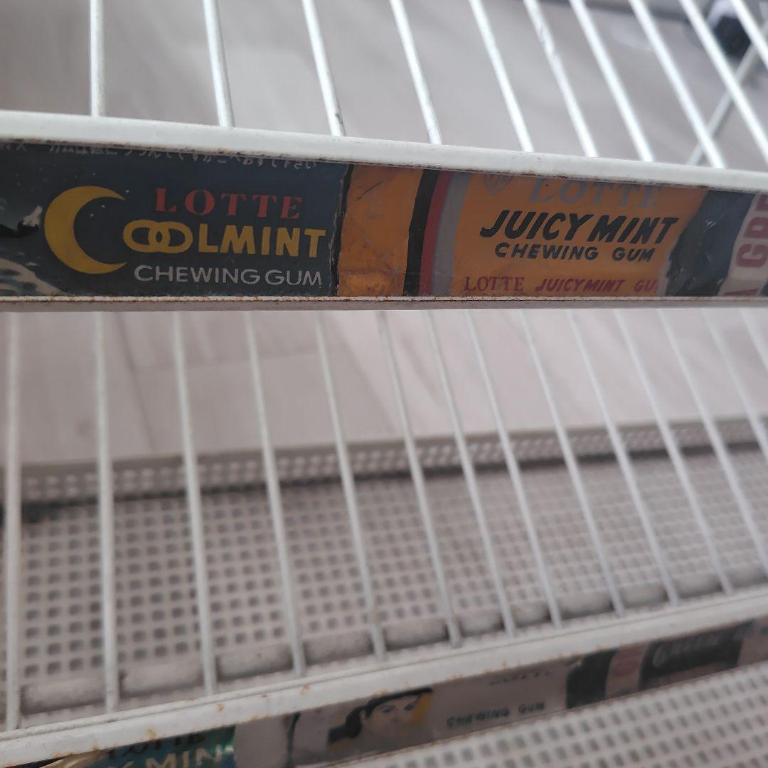 LOTTE 陳列スタンド 3段 ホワイト　昭和レトロ