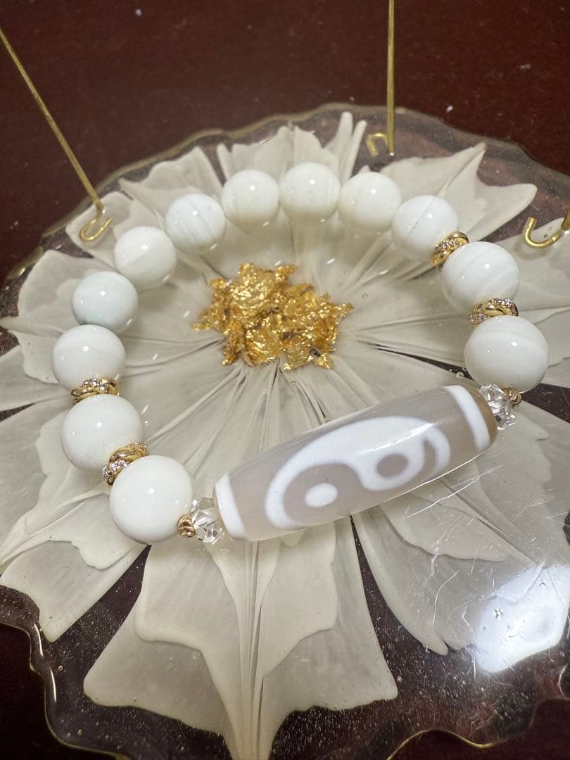 蛇天珠　ブレスレット　横向レア♡