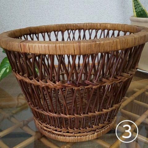 ⭐️かごまとめ売り・籐かごバスケット3点