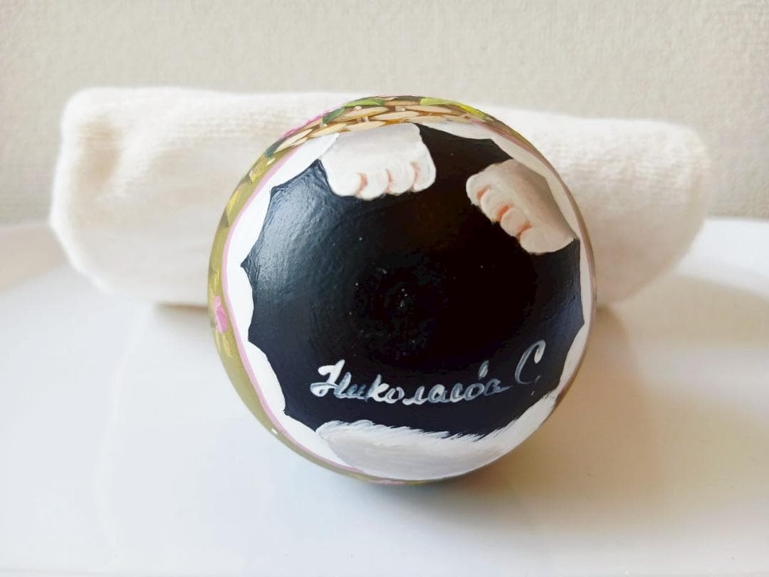 【CBT120】10cm級 おきあがりこぼし(大) スベトラーナ　花籠