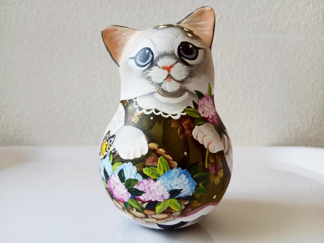 【CBT120】10cm級 おきあがりこぼし(大) スベトラーナ　花籠