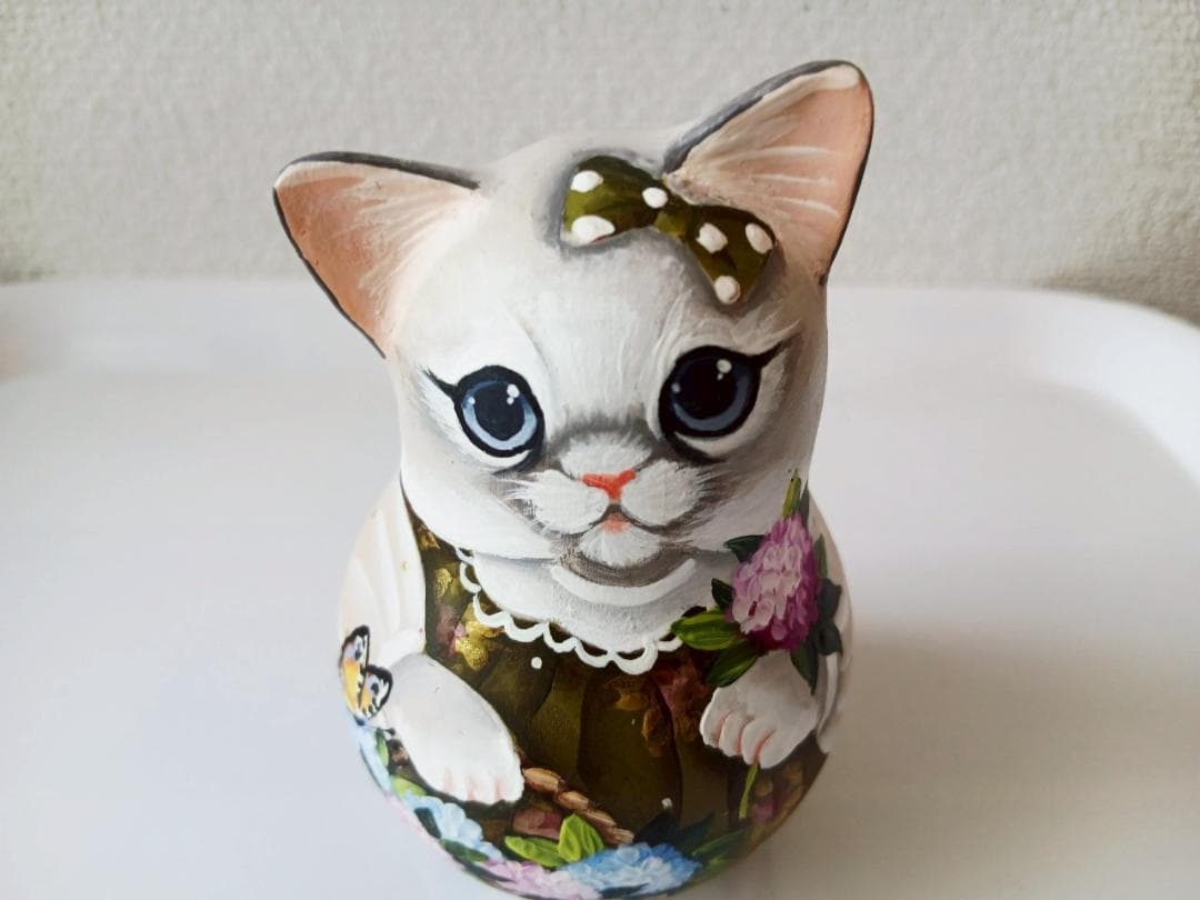 【CBT120】10cm級 おきあがりこぼし(大) スベトラーナ　花籠