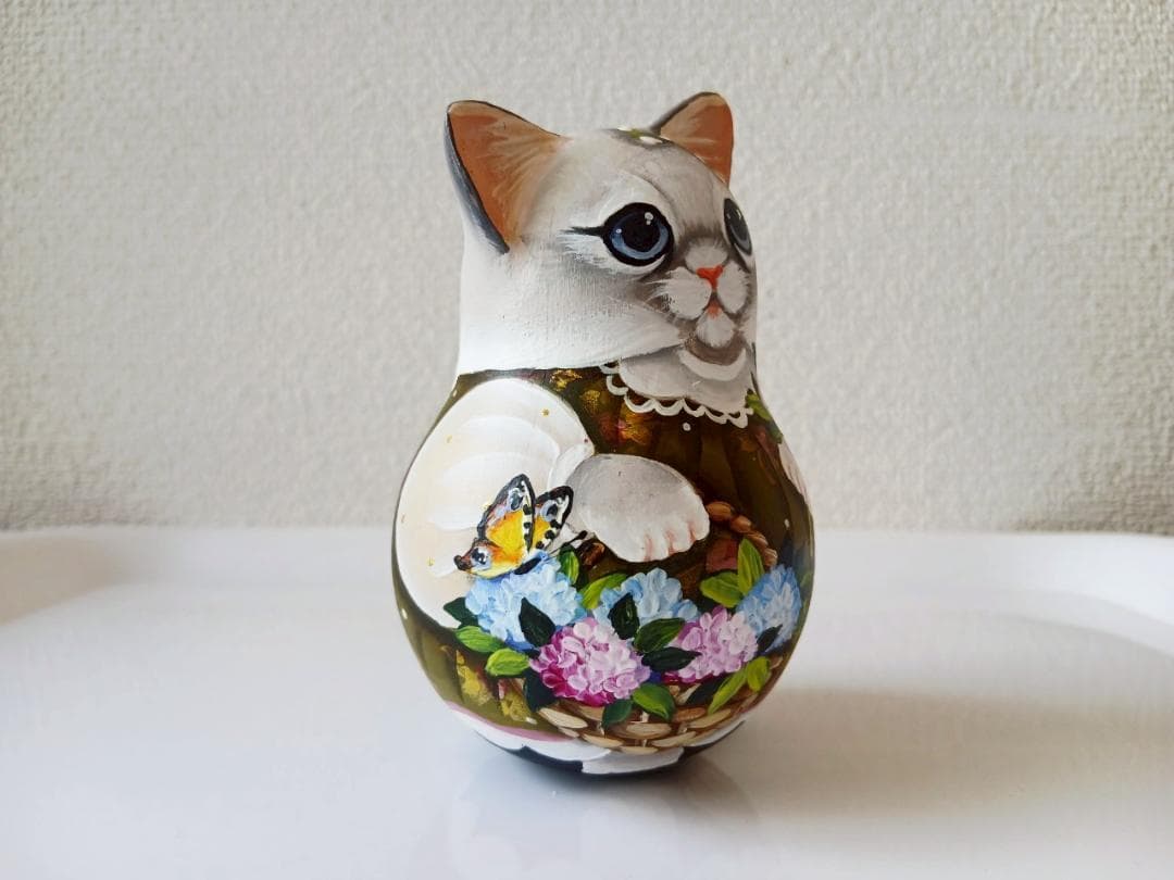 【CBT120】10cm級 おきあがりこぼし(大) スベトラーナ　花籠