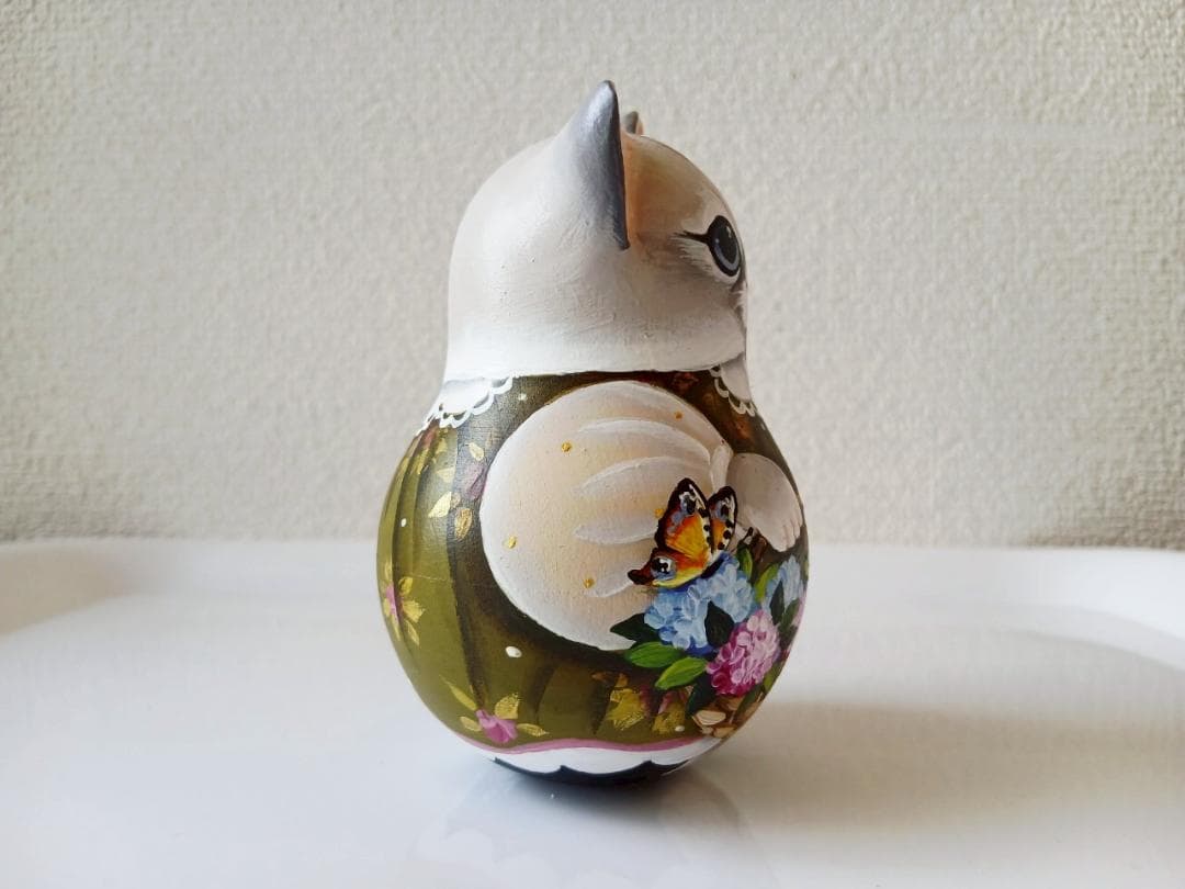 【CBT120】10cm級 おきあがりこぼし(大) スベトラーナ　花籠