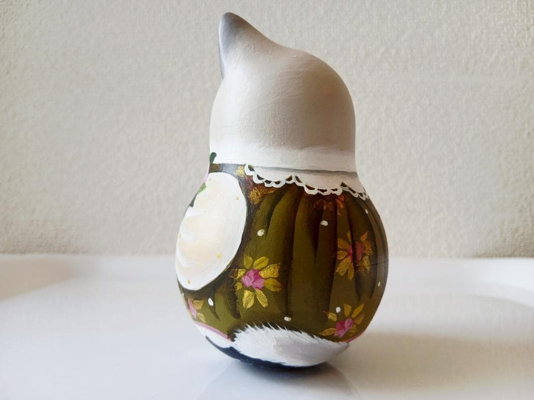 【CBT120】10cm級 おきあがりこぼし(大) スベトラーナ　花籠