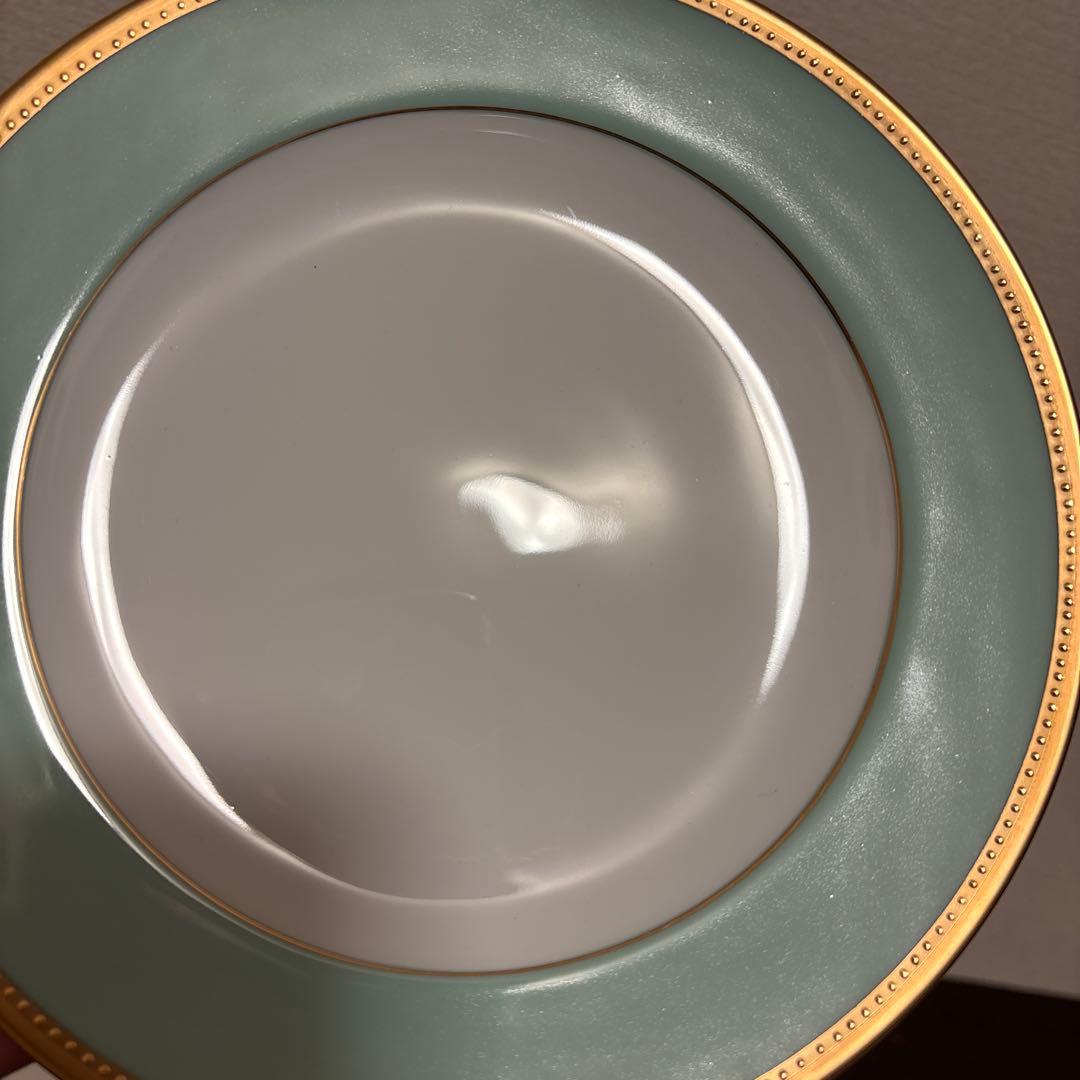 大倉陶園　メイグリーン　デザートプレート　20cm 金彩金蝕