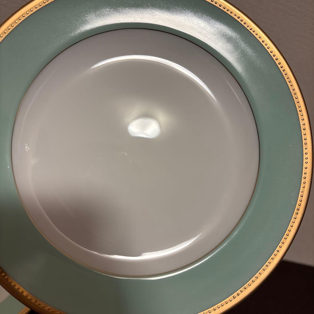 大倉陶園　メイグリーン　デザートプレート　20cm 金彩金蝕