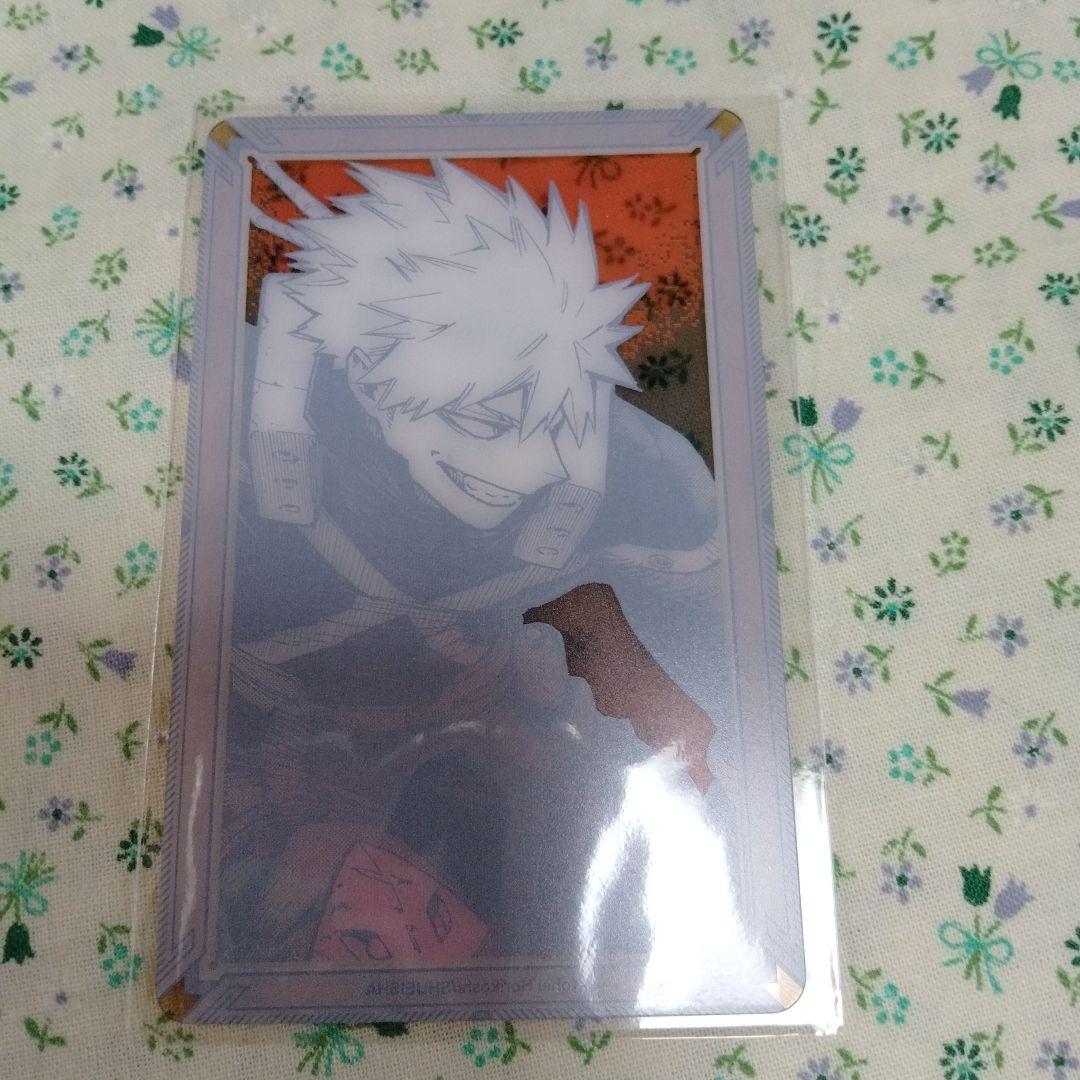 僕のヒーローアカデミア原画展爆豪勝己箔押しクリアカード - メルカリ
