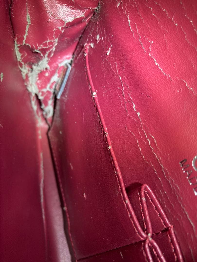 難ありCHANEL 【ノベルティ】チェーン フラップバッグ/キャビア/