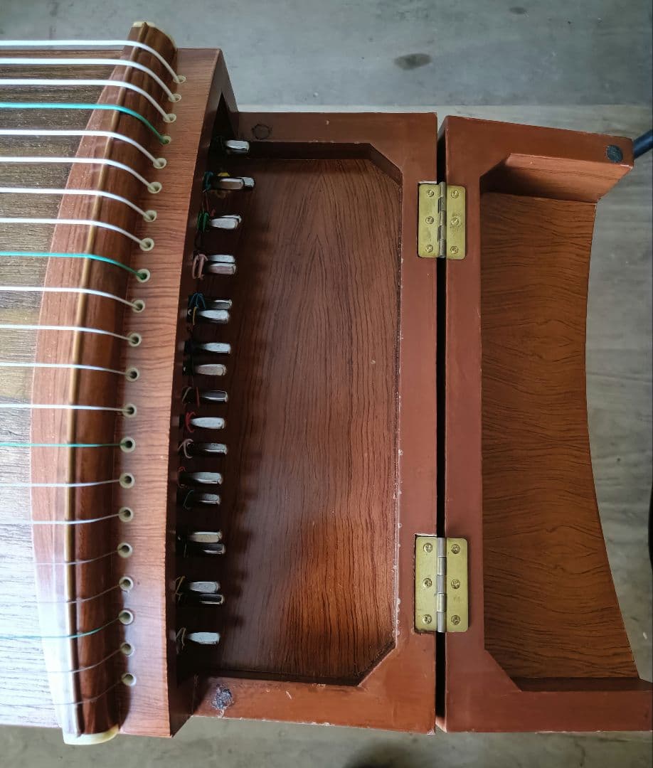 中国古筝　21弦　約163cm 弦楽器　古筝　琴　民族楽器