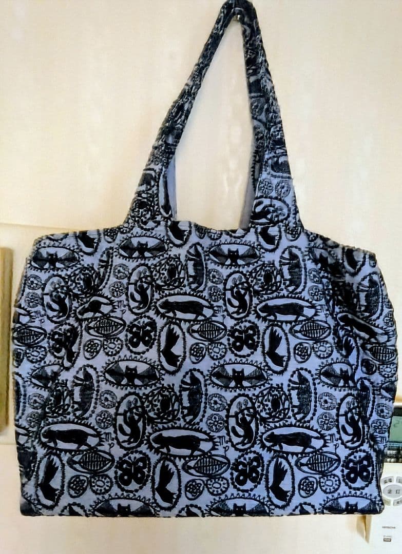 ミナペルホネン　生地使用ハンドメイド　バニーニ風バッグjangle relief