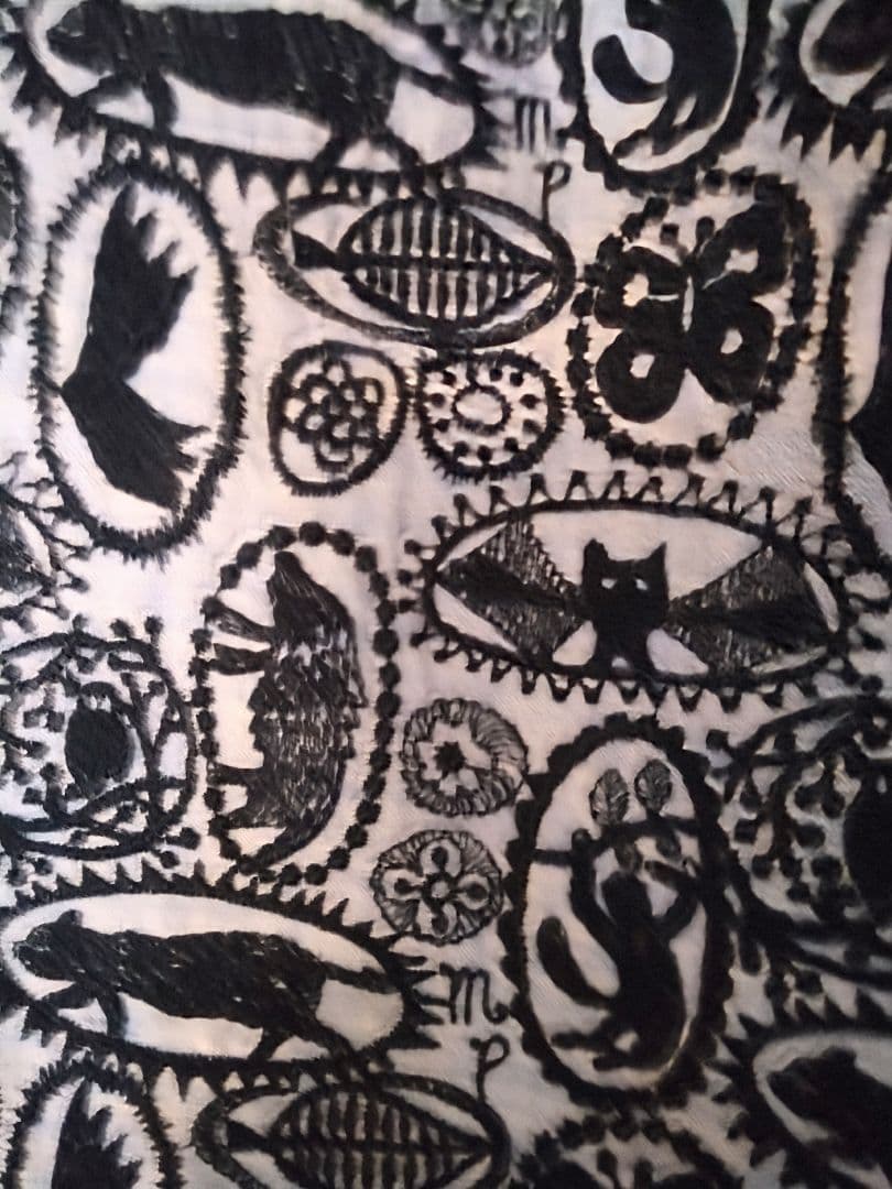 ミナペルホネン　生地使用ハンドメイド　バニーニ風バッグjangle relief