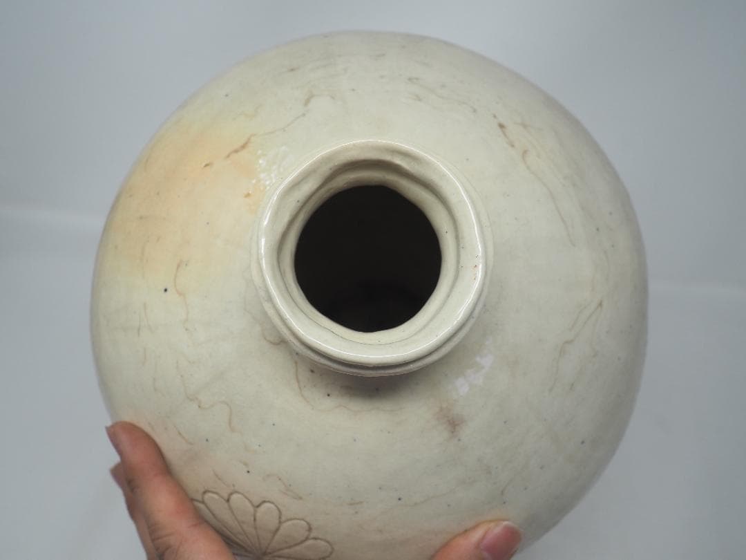 梅瓶　菊花文　中国　　-SO