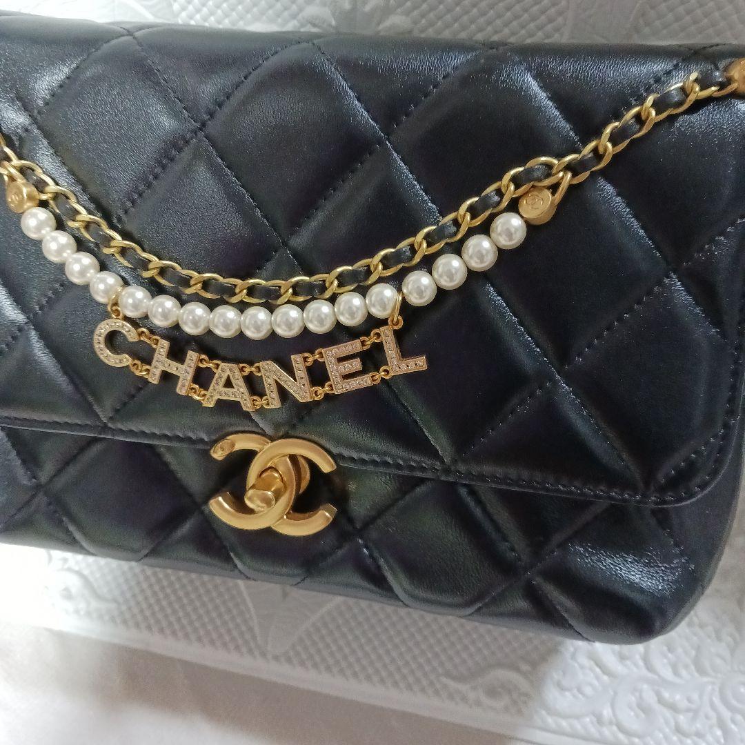 シャネルノベルティバッグ　チェーンショルダー　ブラック