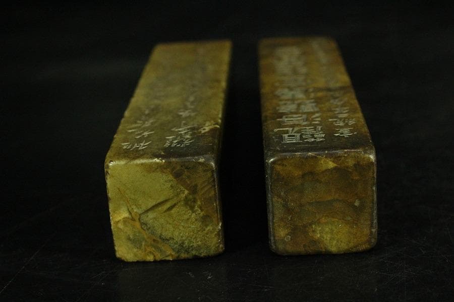 中国美術 印材 一対 時代物(K-A748) - メルカリ