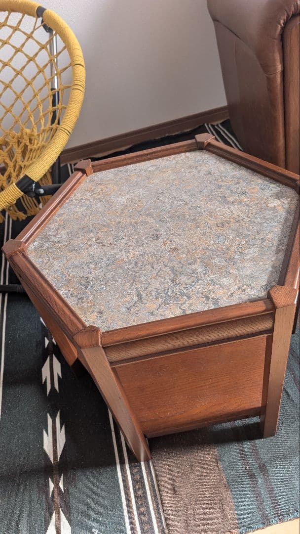 アクメファニチャー ブルックス ヘキサゴン テーブル グレー