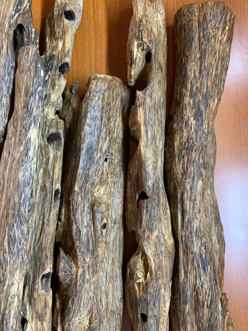 極上緑油伽羅 沈香原木 香木 重さ:1000g