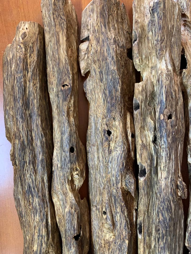 極上緑油伽羅 沈香原木 香木 重さ:1000g