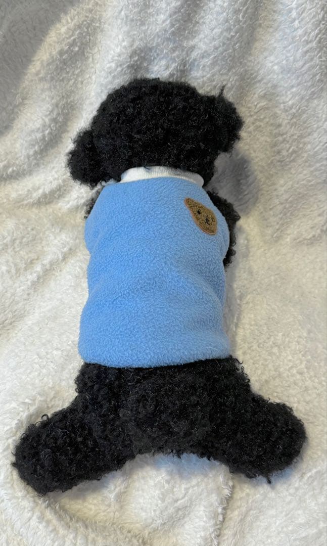 ★ハンドメイド★ もふもふ トイプードル ぬいぐるみ ブラック 大サイズ