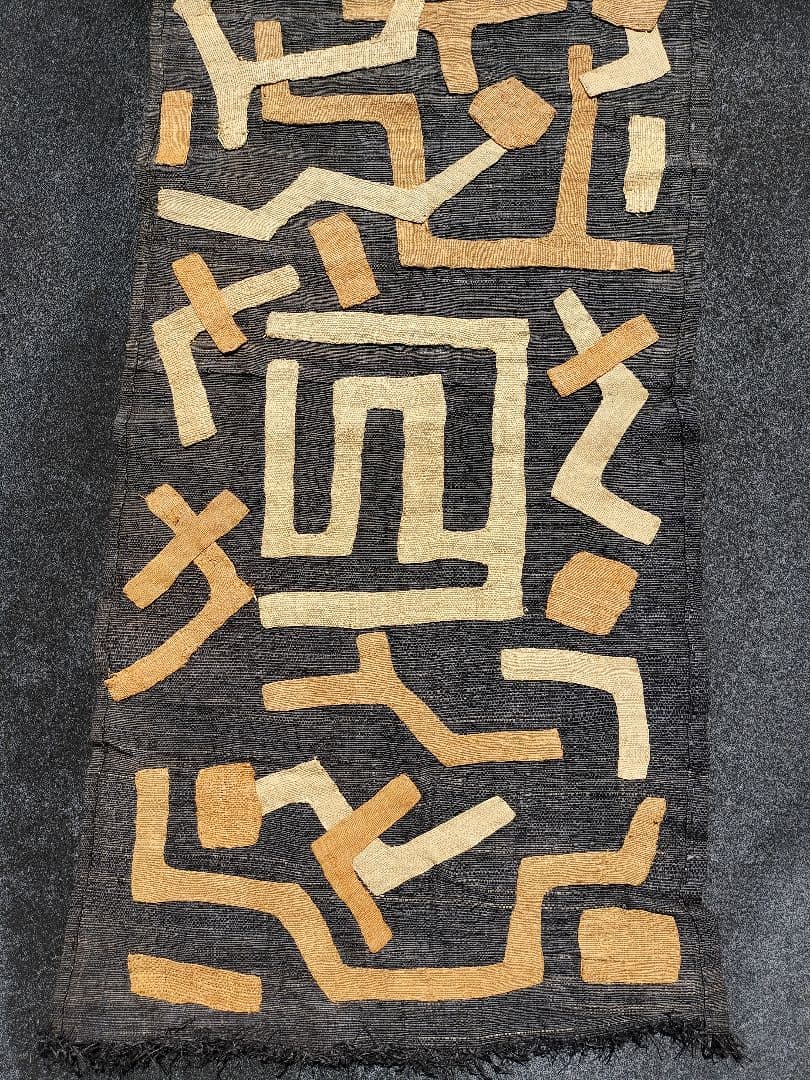 巨大　クバ布　アフリカ　民藝　3.3m