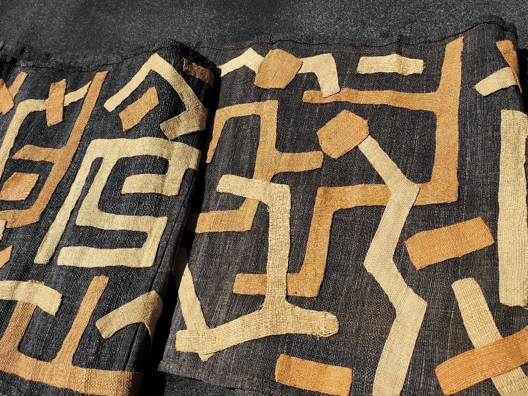 巨大　クバ布　アフリカ　民藝　3.3m