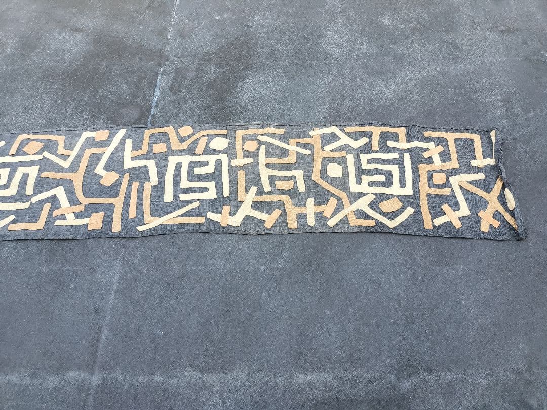 巨大　クバ布　アフリカ　民藝　3.3m