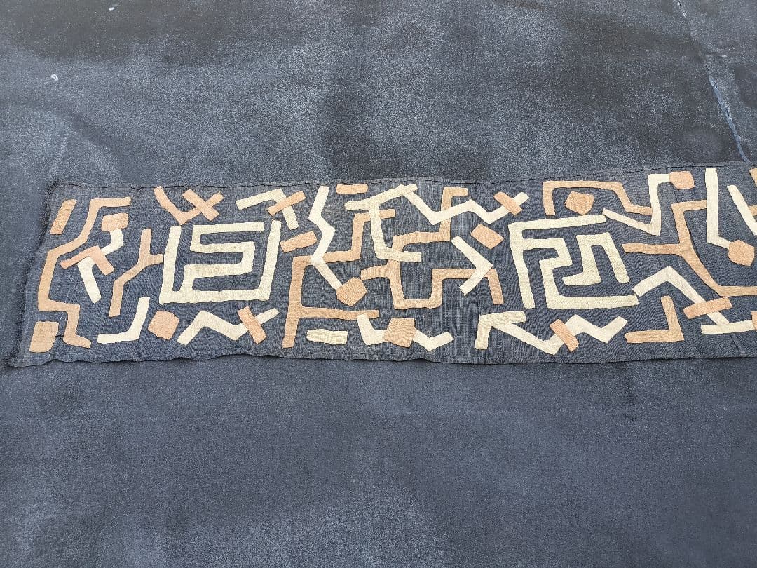 巨大　クバ布　アフリカ　民藝　3.3m