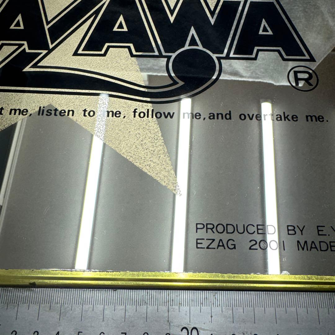 矢沢永吉　Ｅ.YAZAWA 鏡　パブミラー　昭和レトロ　極美品　金縁