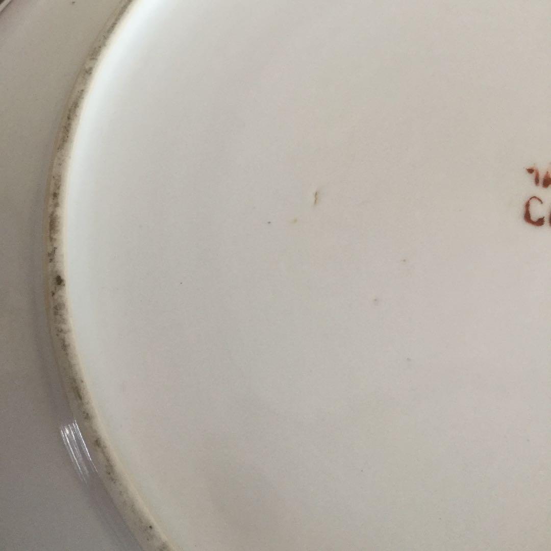 中国清朝末か民国の金描手絵き皿、骨董品