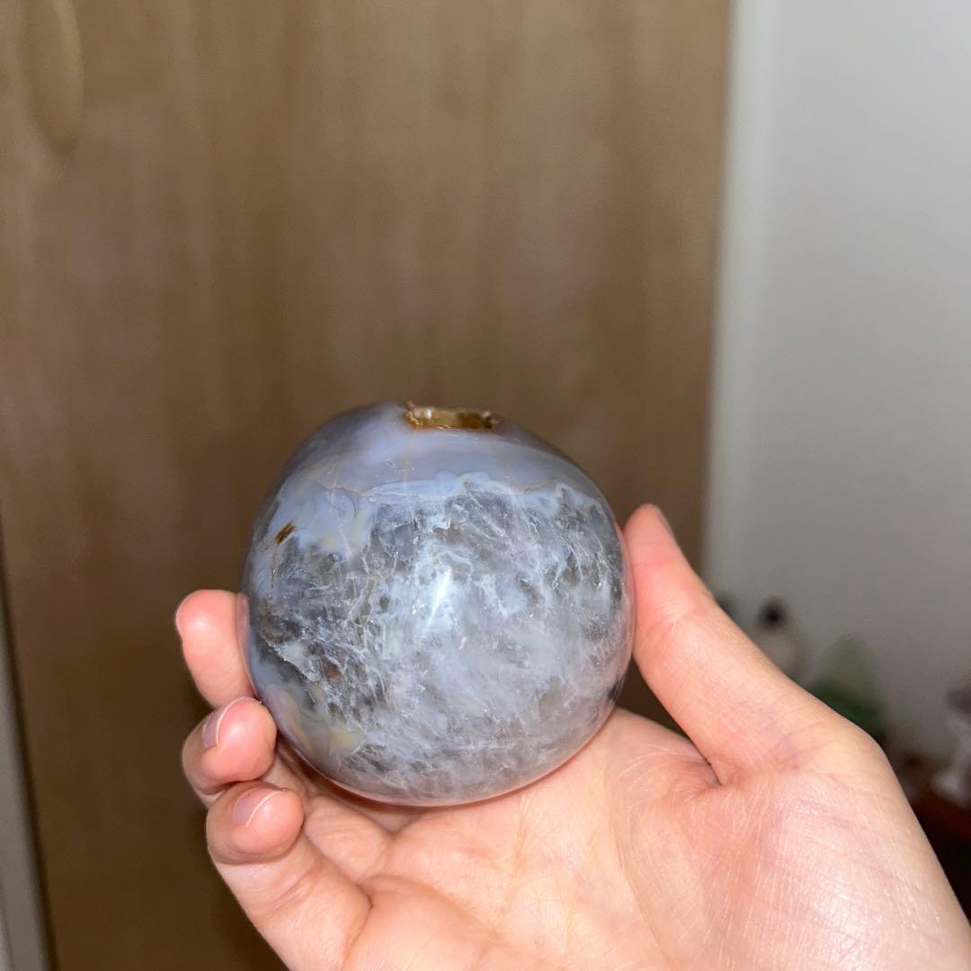 瑪瑙 卵 ジオード 結晶 天然石 465g