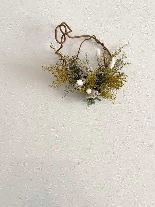 ミモザ蕾のハーフリース