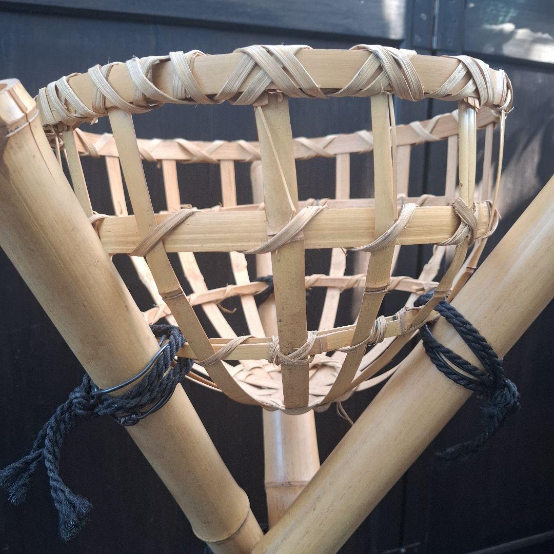 No.懐石館　料亭　懐石　篝火　松明　灯り　骨董　古民具　一対セット