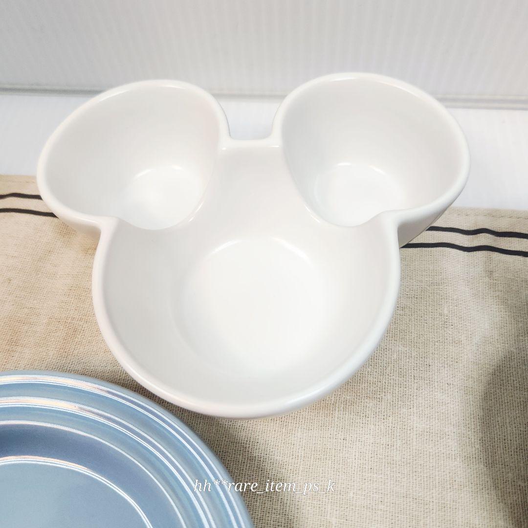 ルクルーゼ ミッキー コレクション テーブルウェアセット ミニディッシュ ブルー