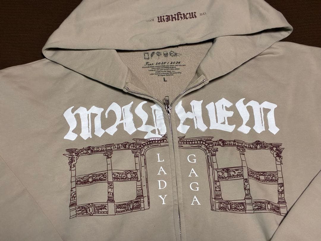 Lady Gaga The MAYHEM Ball ジップフーディー Lサイズ