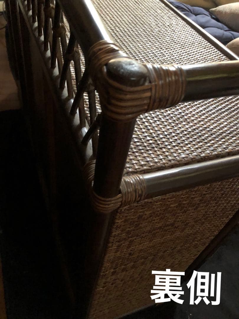 希少ブラウンバイカラー♦️しっかりとした 高級ラタンチェスト♦️美品♦️送料込